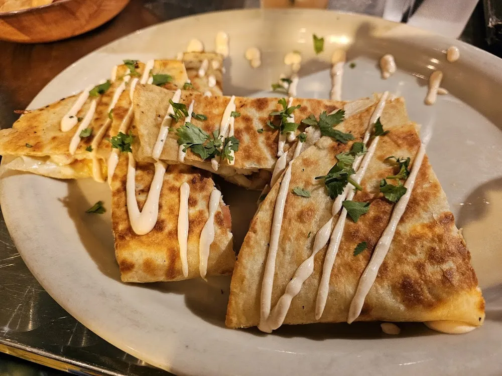 Shrimp and Chorizo Quesadilla
